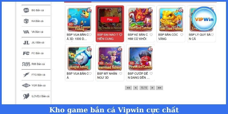 Bắn cá Vipwin siêu chất dành cho mọi dân chơi 